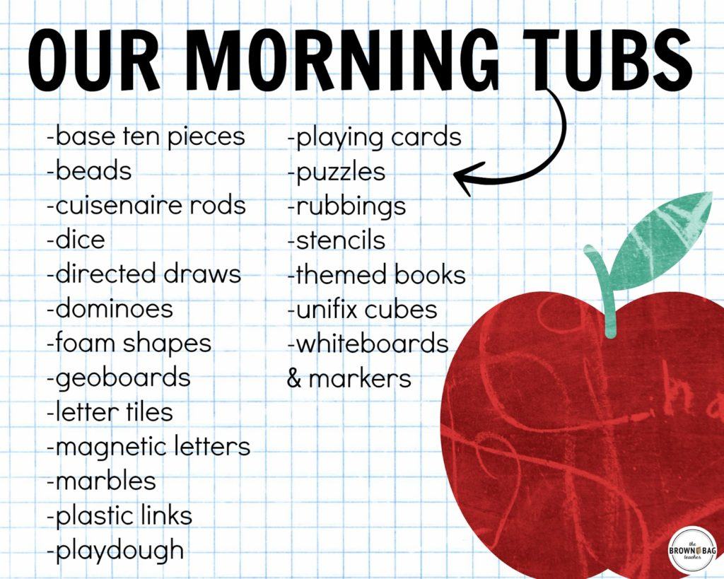 Build play and exploration into your day with Morning Tubs! I love this paperless morning “work” alternative is a perfect way to build social skills and get students excited about the day! 