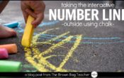 Number Lines in 1st Grade: Outdoor Chalk Style