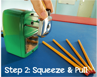 Step 2 Squeeze and Pull