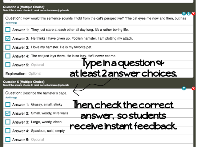 Creating Quiz