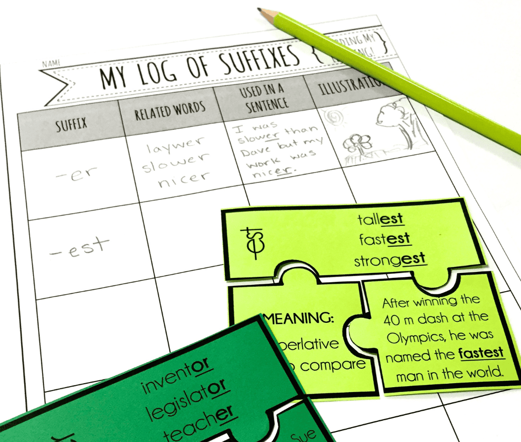 Suffix Puzzles