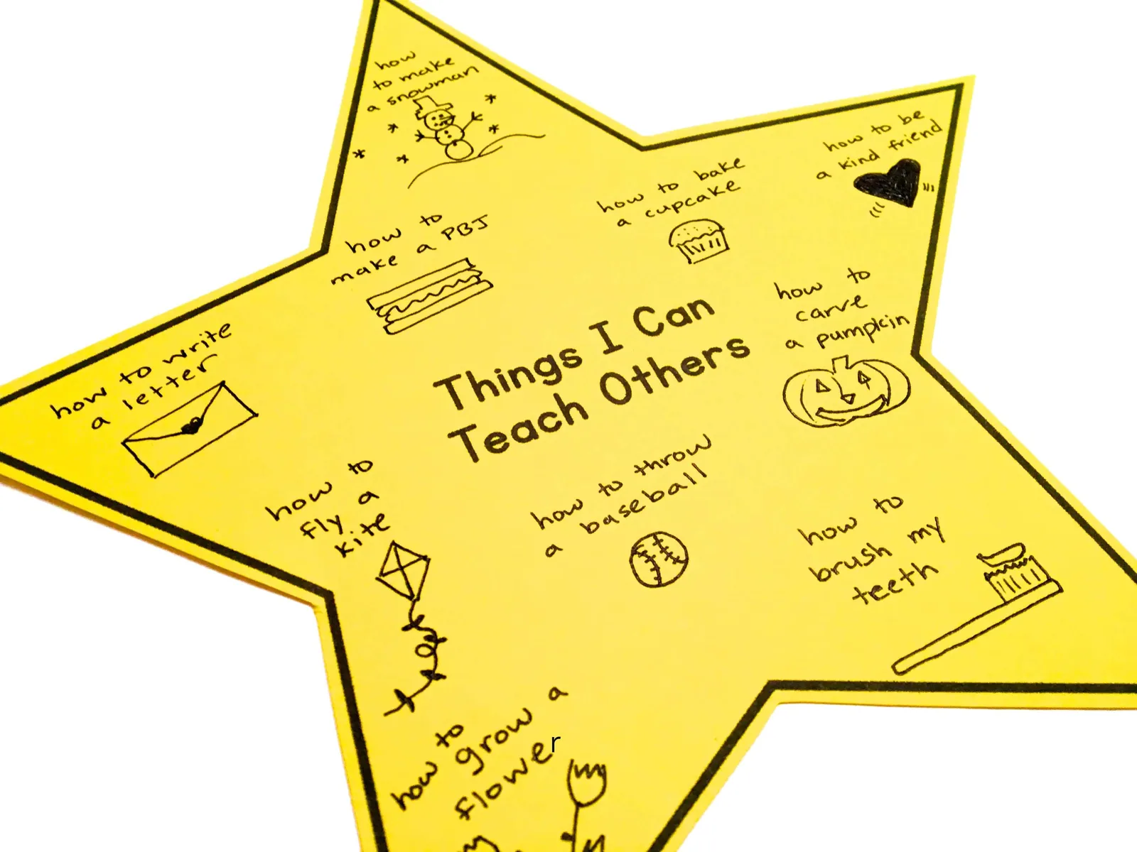 My How To Writing Star