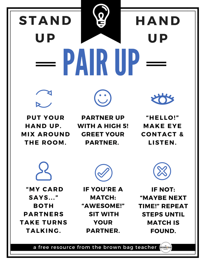 StandUpHandUpPairUp