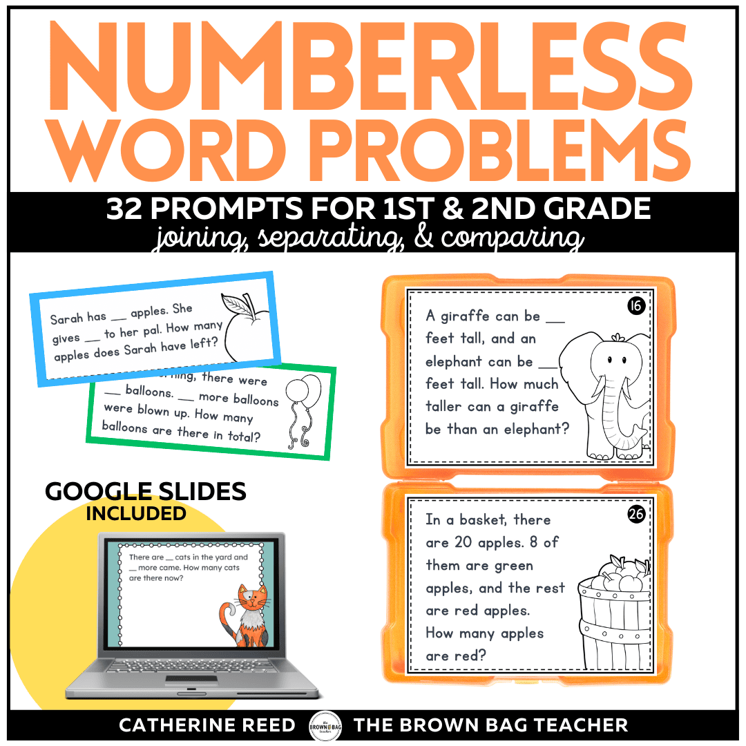 Cover Numberless Word Problems