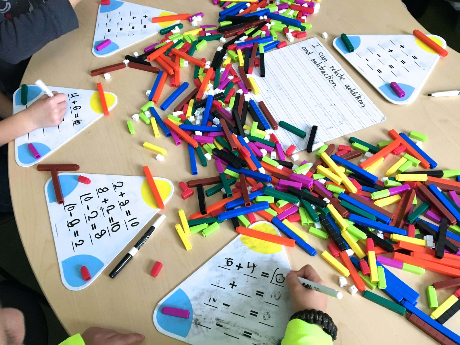 Guided math teaching table