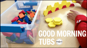 Build play and exploration into your day with Morning Tubs! I love this paperless morning work alternative!