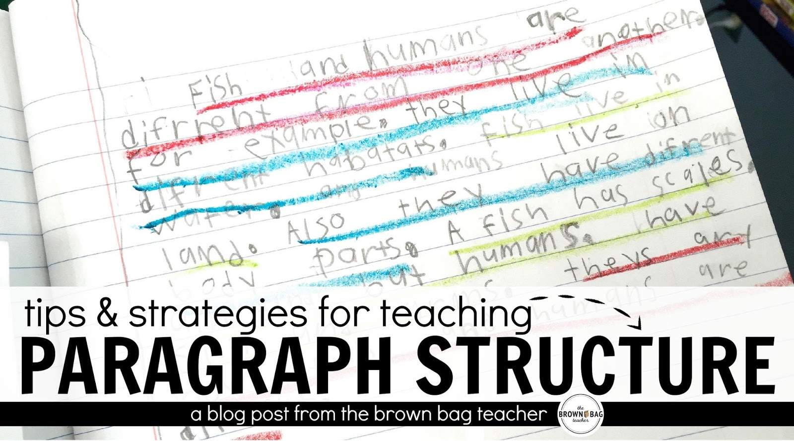 paragraph writing in 1st and 2nd grade the brown bag teacher