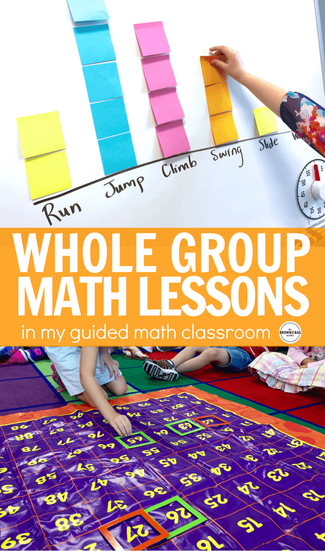 Whole-group math lessons are short, intentional lessons that anchor our learning and set the foundation for our small-group instruction during guided math. 