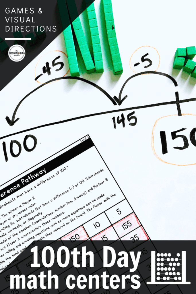 100thDayMathCenters copy - The Brown Bag Teacher