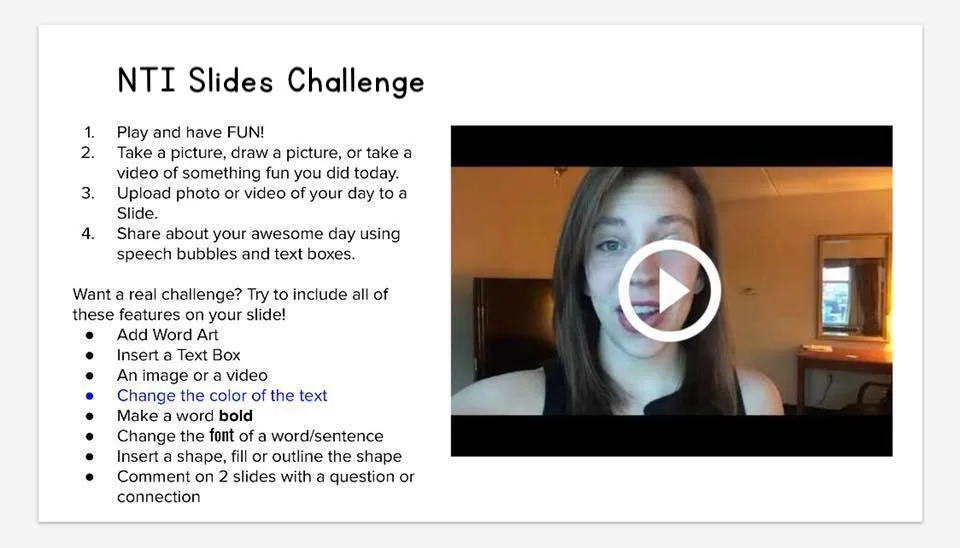NTI Slides Challenge