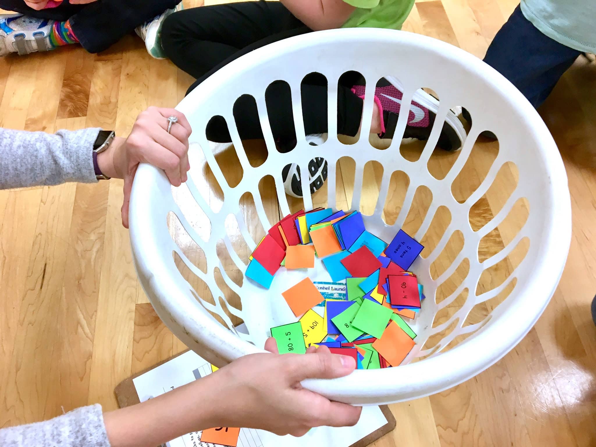 giant jenga to help with math problems