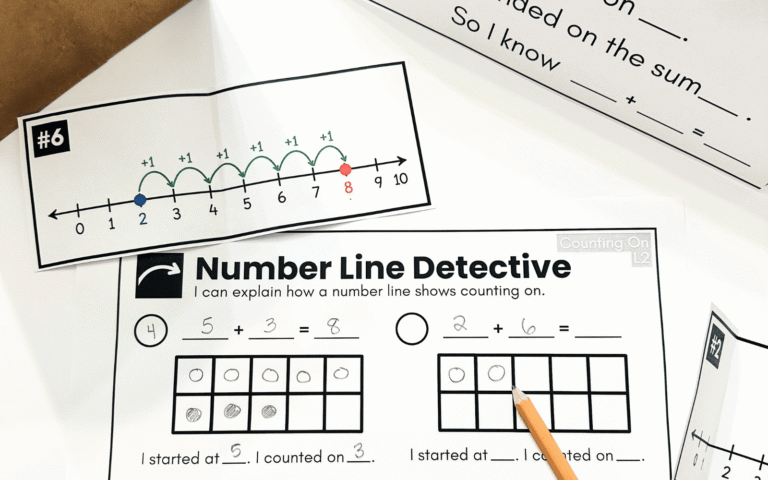 Counting On Numberline with Addition