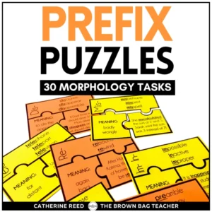 Morphology Activities: 5th Grade Morphology Games, Prefixes Puzzles, Vocabulary