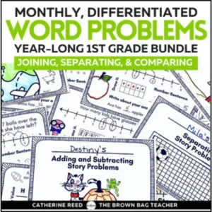 1st Grade Addition and Subtraction Word Problems: Joining, Separating, Comparing