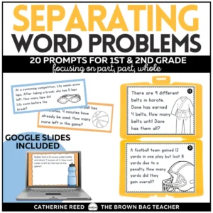 Separating Word Problems: Subtraction within 20 Start, Change, & Result Unknown