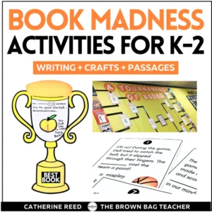 Book Madness Activities for Hosting a Book Tournament: Crafts, Writing, Passages