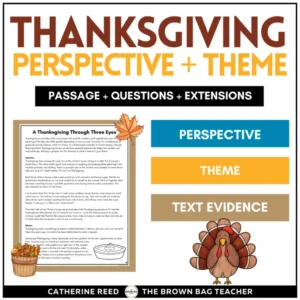 Thanksgiving Perspective & Theme: Passage, Comprehension Questions, Activities