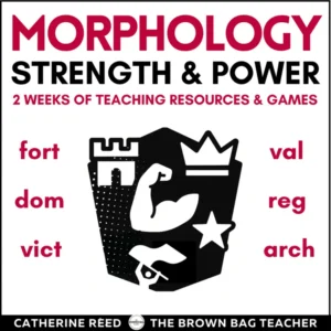 Morphology: Strength & Power Prefixes, Suffixes, Root Words Resources and Games