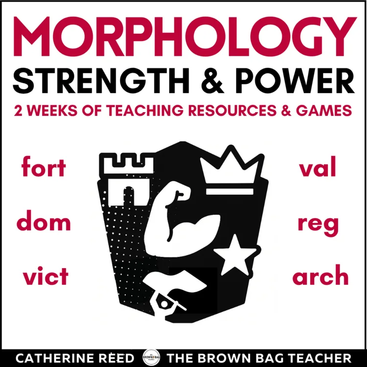 Morphology: Strength & Power Prefixes, Suffixes, Root Words Resources and Games