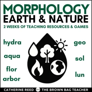 Morphology: Earth and Nature Prefixes, Suffixes, Root Words Resources & Games