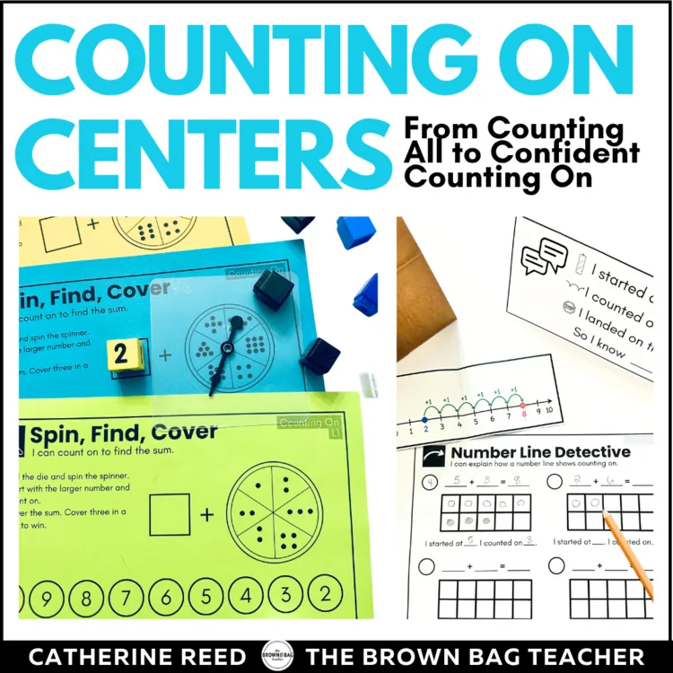 Counting On Games & Centers | First Grade Addition Strategies | Math Centers