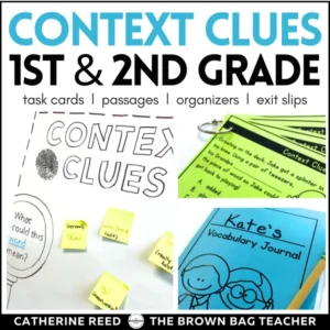Context Clues: Vocabulary and Language Task Cards, Reading Passages, Exit Slips