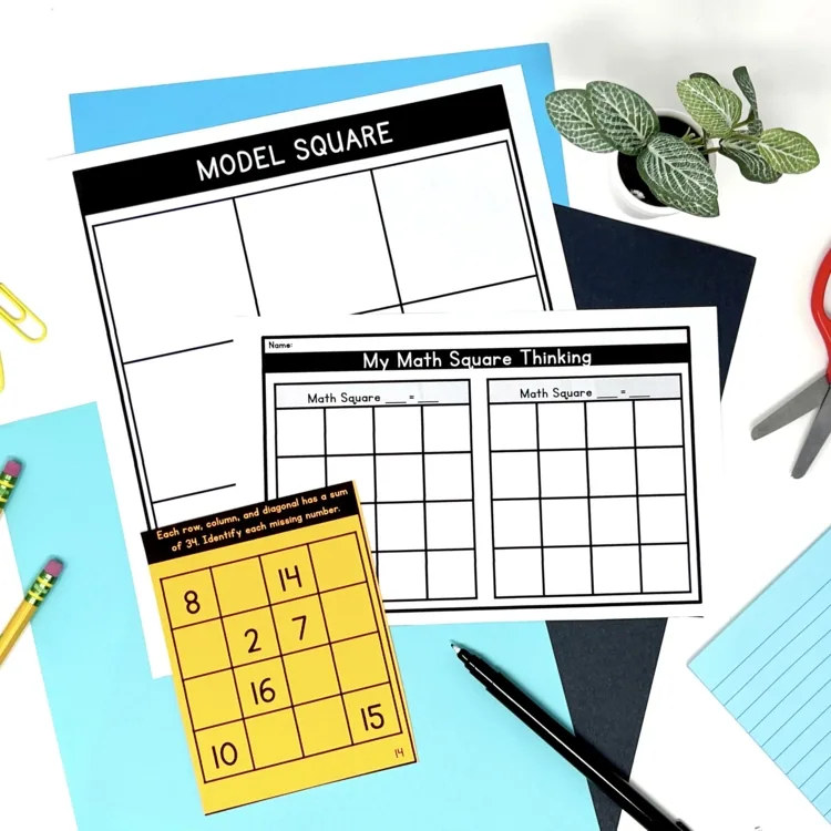 Add within 100 Math Logic Puzzles: Brain Teasers 1st & 2nd Grade Math Enrichment