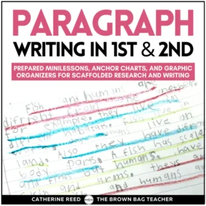 Paragraph Writing: 1st and 2nd Grade Research + Organization Expository Writing