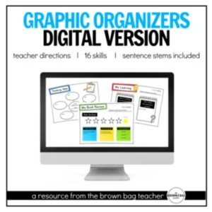 ELA Digital ELA Graphic Organizers: Reading Comprehension Strategies for Slides
