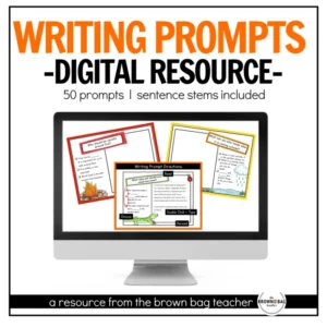 Opinion, Narrative, How-To, Inform/Explain Writing Prompts for Google Slides