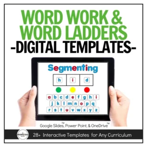 Phonics Sound Mats: K 1st Digital Word Work & Word Ladders, Science of Reading