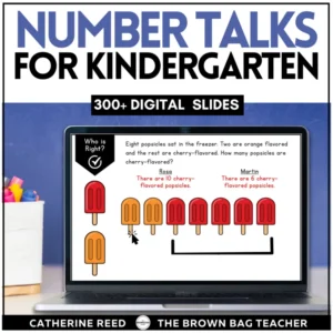 Kindergarten Number Talks: Number Sense, Mental Math, Fluency Digital Task Cards