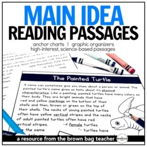 Main Idea and Supporting Details Comprehension Passages: Animals & Habitats