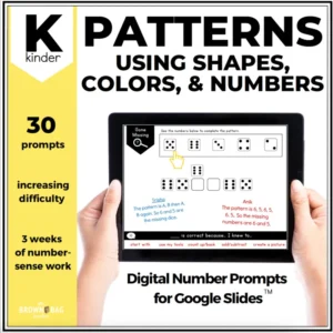 Kindergarten Number Talks (Digital): Patterns – Noticing Number, Shape, & Color