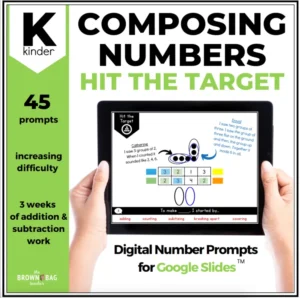 Composing Numbers within 10: Kindergarten Addition Number Talks (Digital)