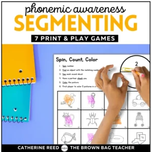 Phonemic Awareness Games: Segmenting Phonemes Activities Kindergarten, 1st Grade